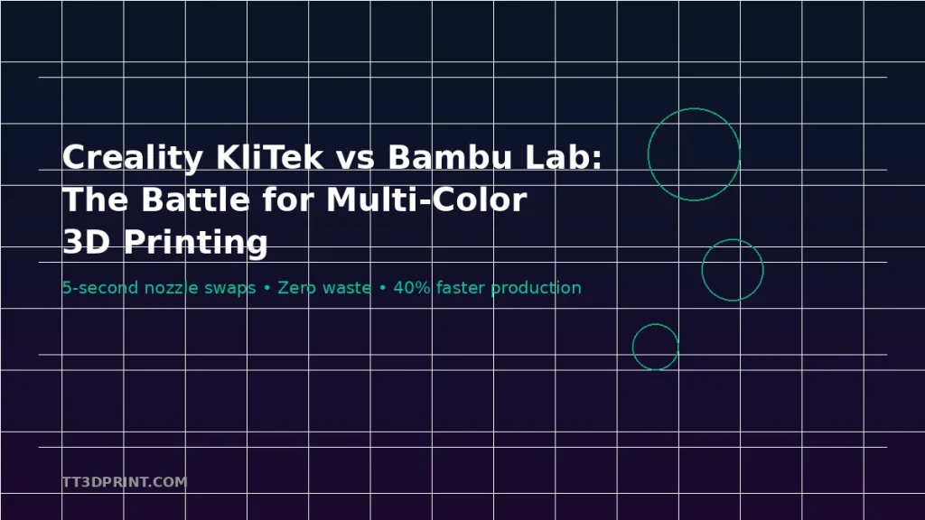 Creality KliTek vs Bambu Lab: The Battle for Multi-Color 3D Printing