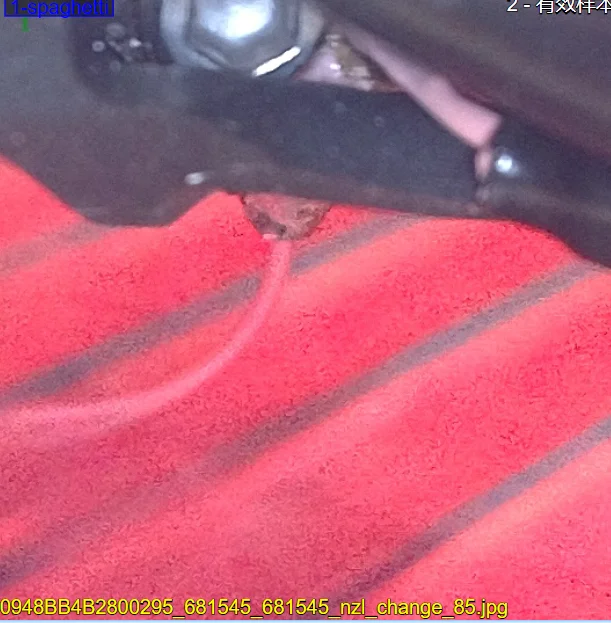 AI detection screenshot flagging a spaghetti defect during a 3D print