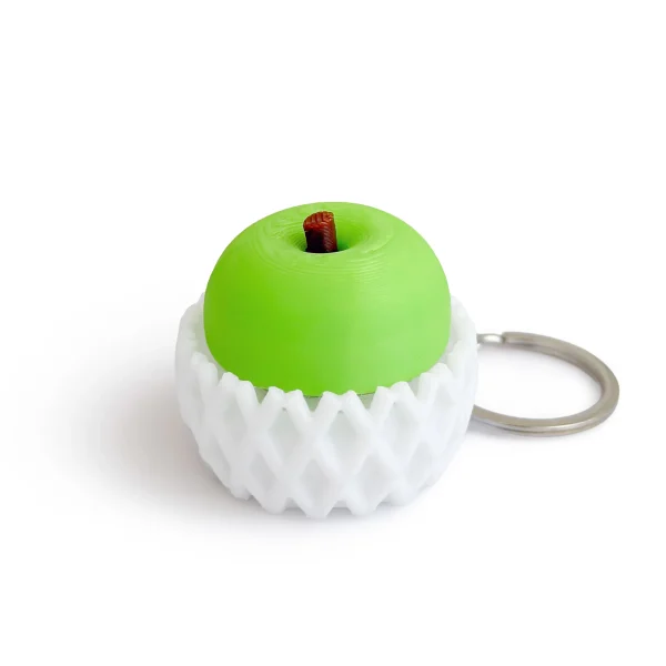 Green apple clicker fidget toy 3D printed