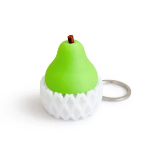 Pear Clicker Fidget Toy - 3D Printed Stress Relief Keychain