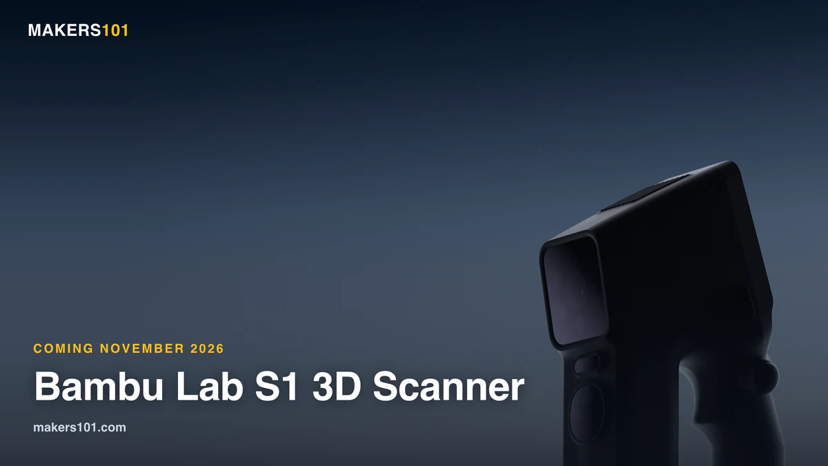 Bambu Lab S1 3D 스캐너 공식 예고 이미지